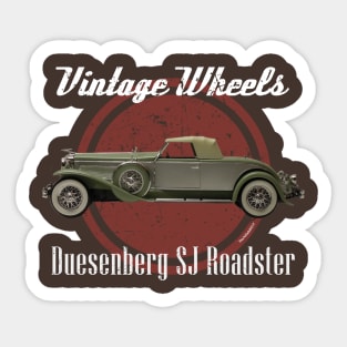 Vintage Wheels - Duesenberg Roadster Sticker